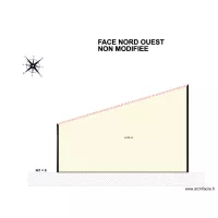 Face Nord ouest projet&eacute;e