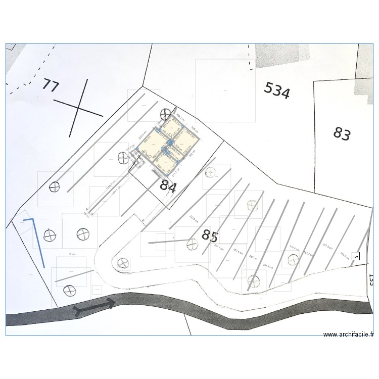 Masse avant travaux. Plan de 0 pièce et 0 m2