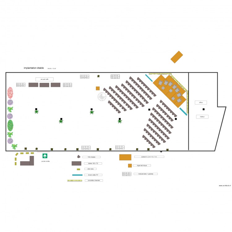 étable 2. Plan de 0 pièce et 0 m2