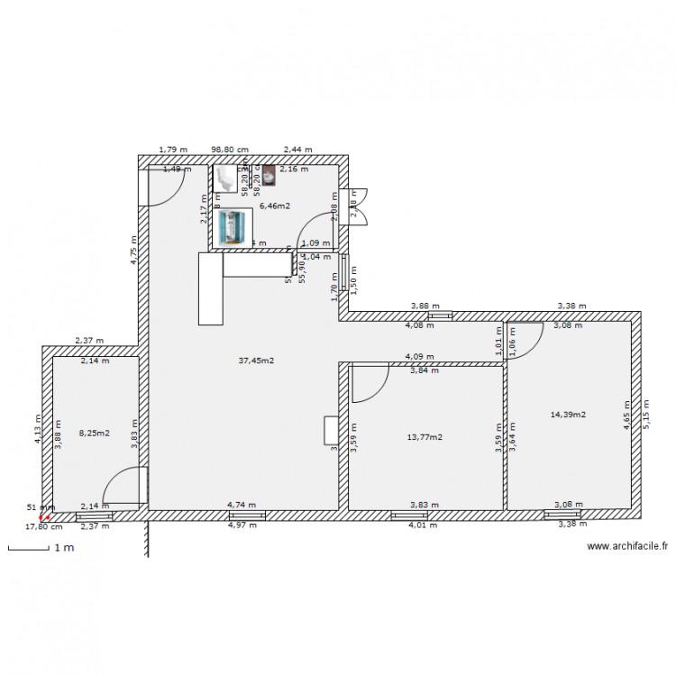 Plan. Plan de 0 pièce et 0 m2