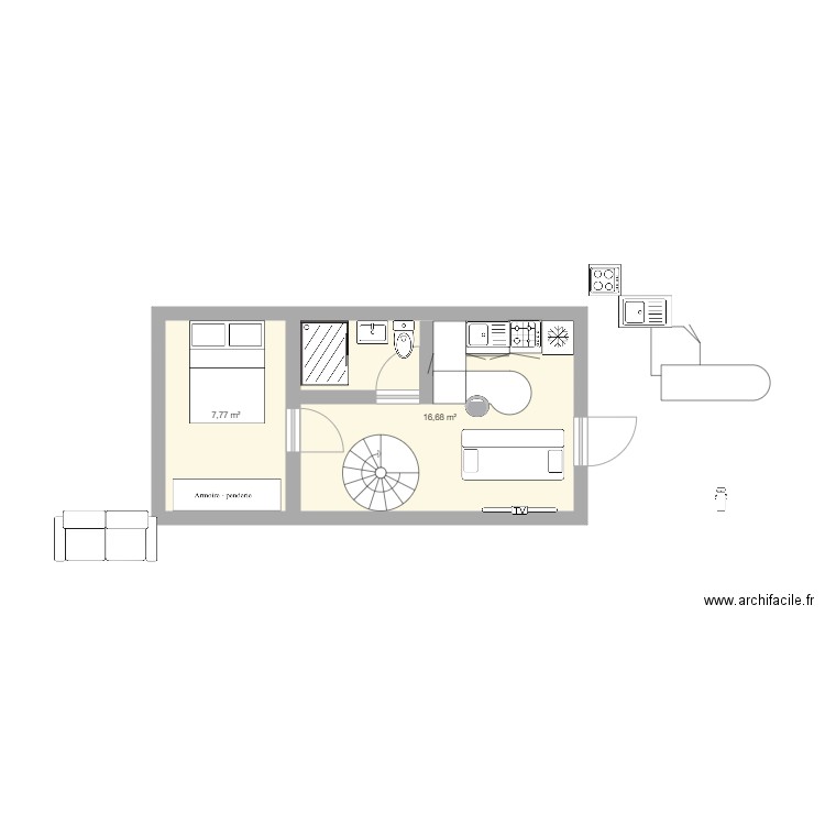 raposo. Plan de 0 pièce et 0 m2