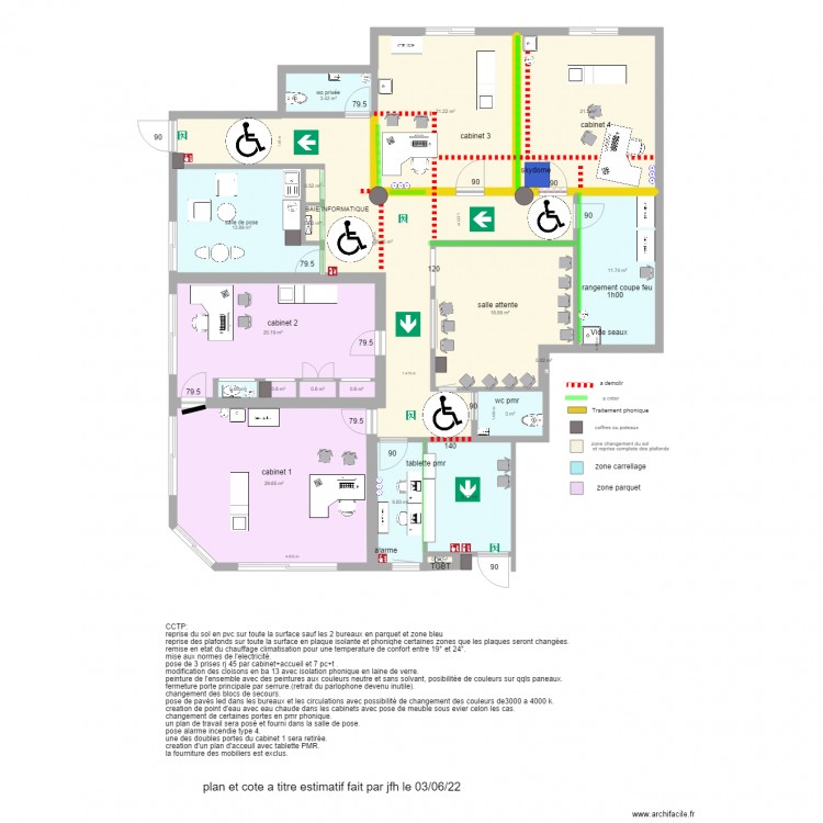 maison de santée VERS 5 DU 02.06.22. Plan de 20 pièces et 197 m2