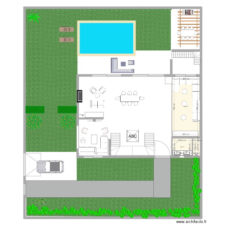Villa Malak. Plan de 0 pièce et 0 m2