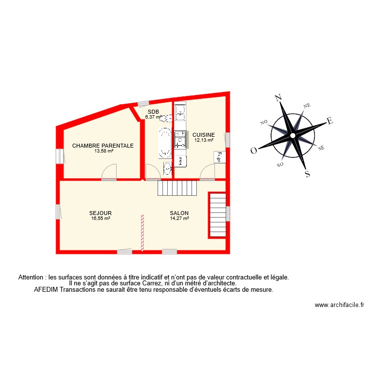 BI 6473 ETAGE 1. Plan de 0 pièce et 0 m2