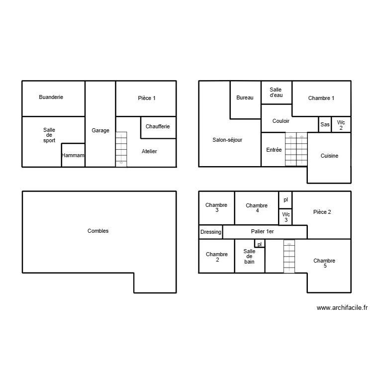 BENODET GAREL. Plan de 