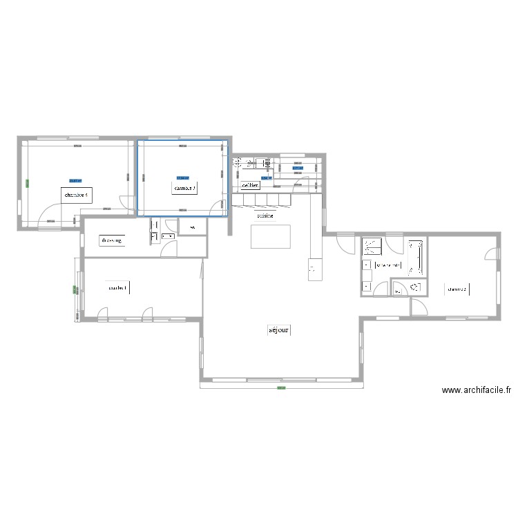 chateuneuf sdb. Plan de 0 pièce et 0 m2