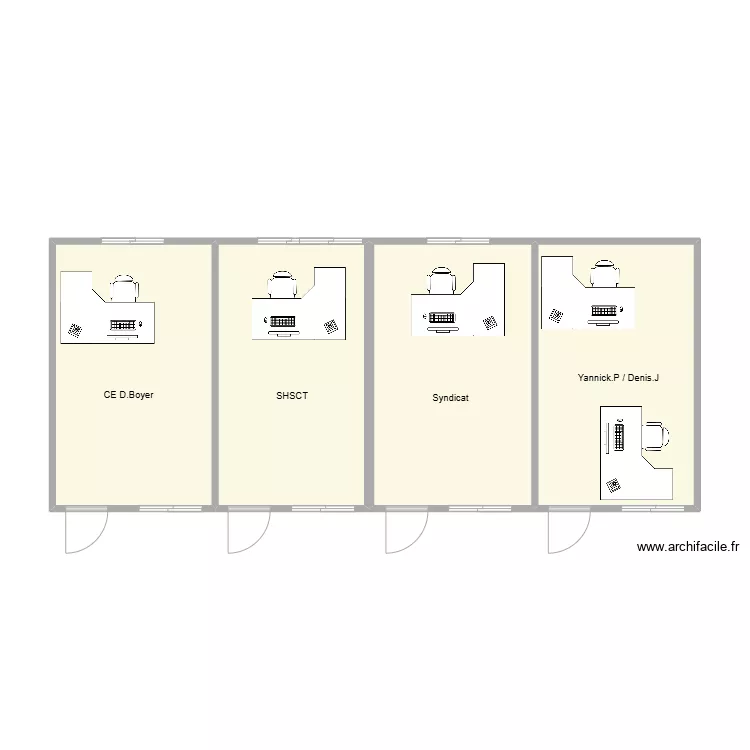 Amm&eacute;nagement CE et Syndicat. Plan de 