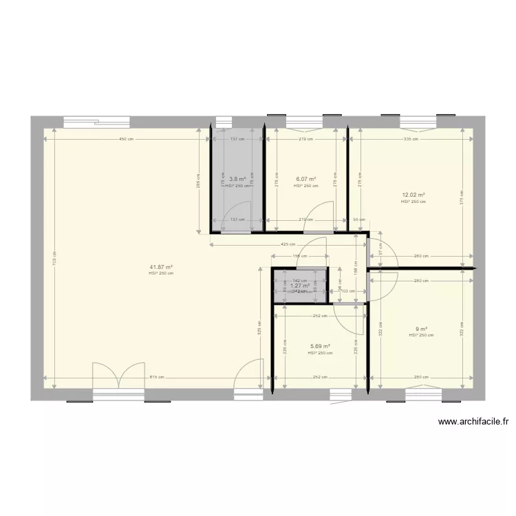 maison actuel. Plan de 