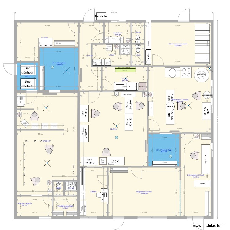 Troussin 006. Plan de 21 pièces et 231 m2