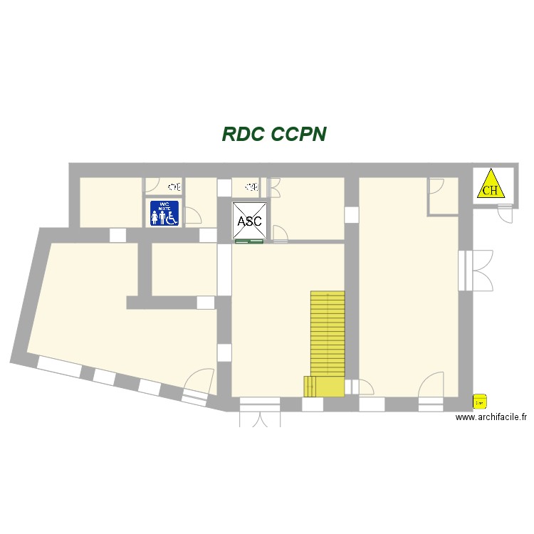 BUREAU CCPN RDC FRED. Plan de 0 pièce et 0 m2