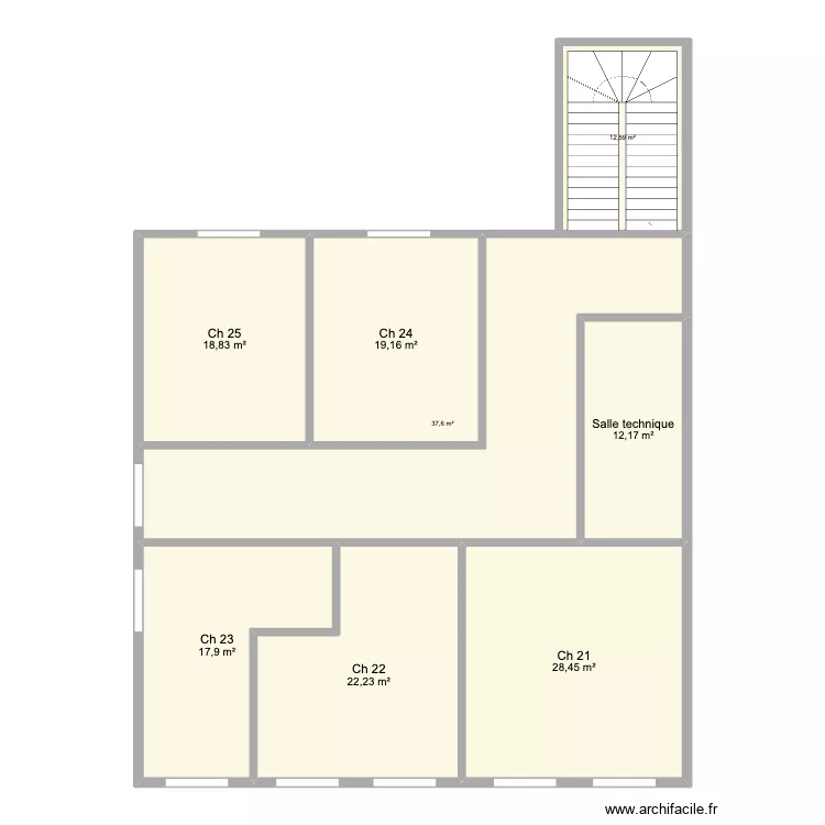 Résidence étudiante 3ème étage. Plan de Résidence étudiante 3ème étage. Plan de