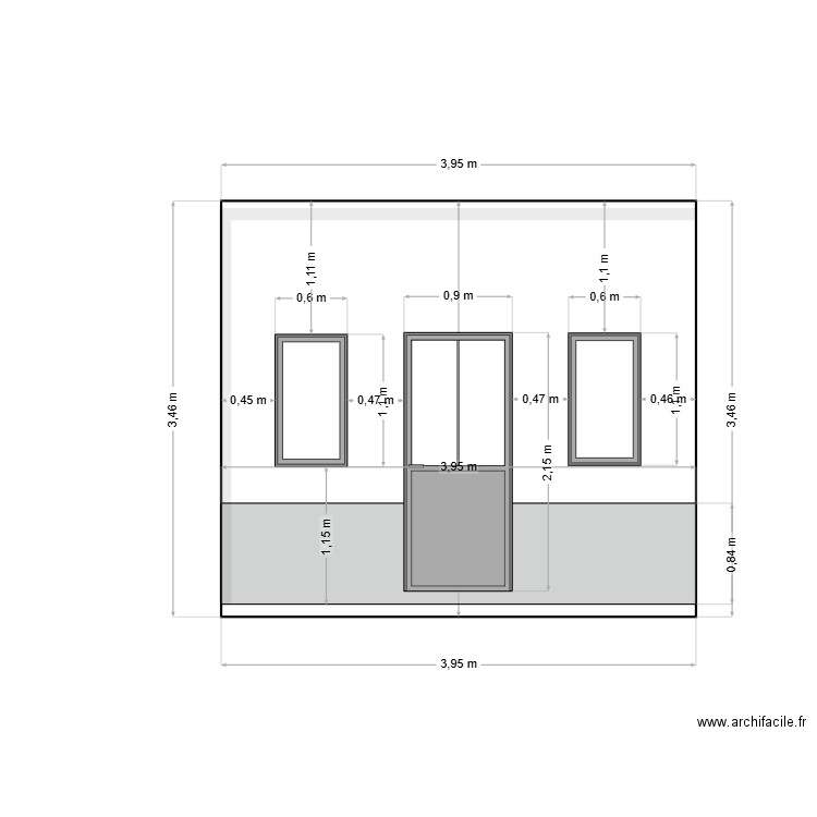 ARCACHON PLAN FACADE. Plan de 0 pièce et 0 m2