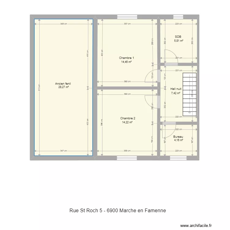 st roch 5 marche1er. Plan de 