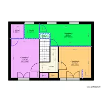 P1.2 PLAN ETAGE 1 CLOISONS MODIFIEES - PROJET GOMMENDY