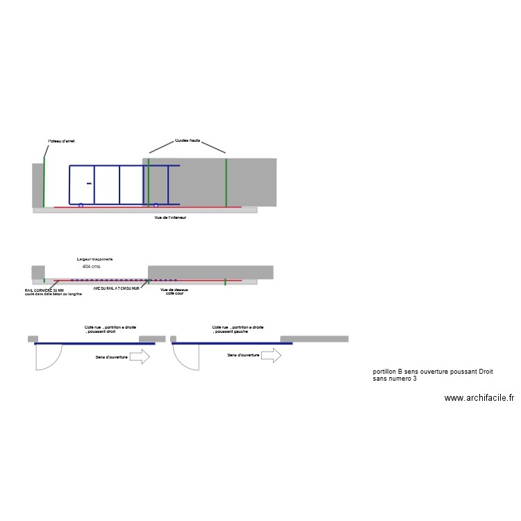 plan pose rail 18. Plan de 0 pièce et 0 m2