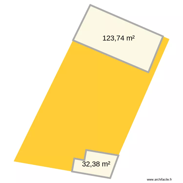 Maison Labo. Plan de 2  et 156 m²