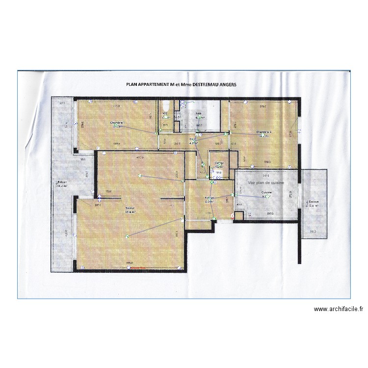 Plan électrique Destremau. Plan de 0 pièce et 0 m2