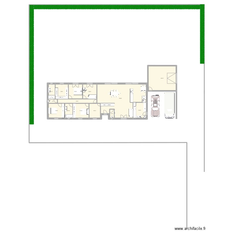 st médard  2. Plan de 14 pièces et 199 m2