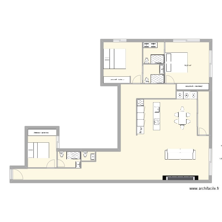 lagasca 27 5º piso 2. Plan de 4 pièces et 126 m2