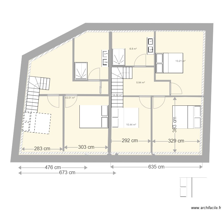 Plan remise Etage version 2. Plan de 0 pièce et 0 m2