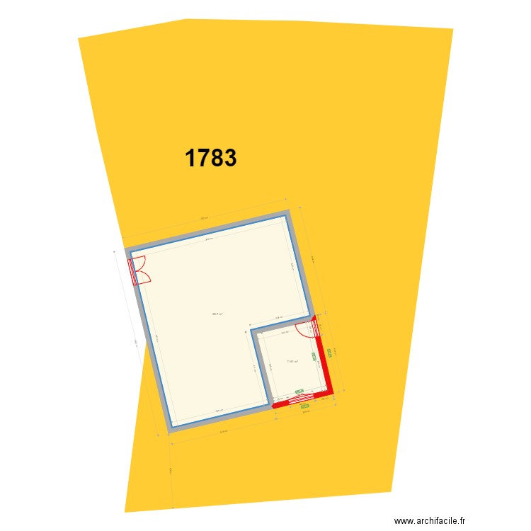 maison sorges plan de masse2. Plan de 0 pièce et 0 m2