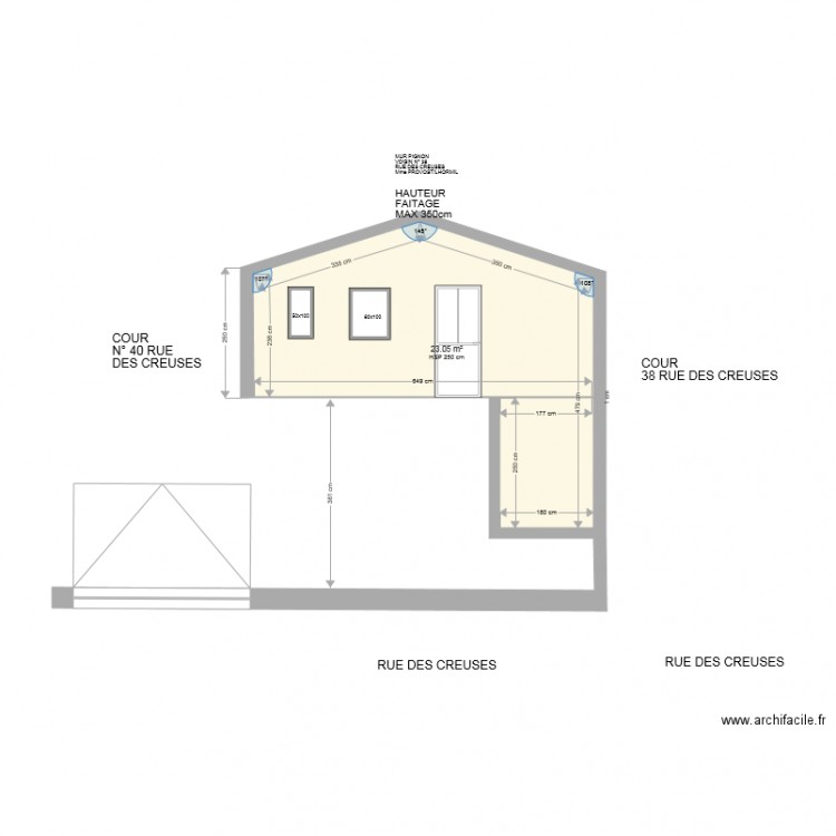 PROJET RDC VUE DE HAUT. Plan de 0 pièce et 0 m2