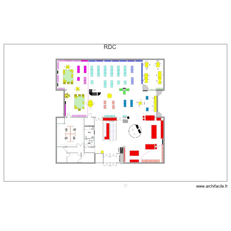 RDC SANNOIS V3 Noir Blanc sans l&eacute;gende. Plan de 0 pièce et 0 m2