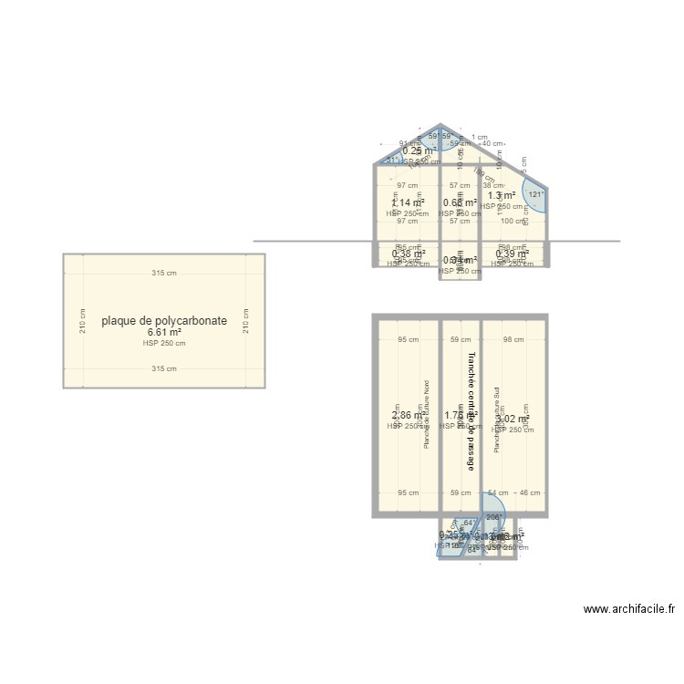 Walipini serre semi enterrée St Paul. Plan de 0 pièce et 0 m2