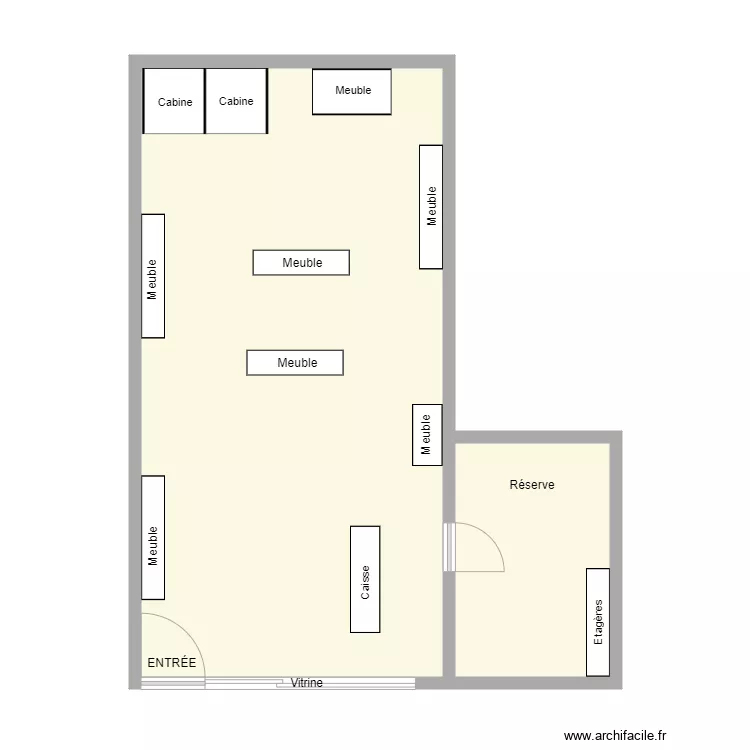 katy boutique avant 3.0. Plan de 