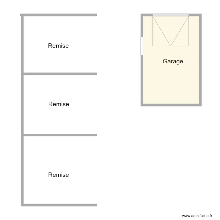 Croquis DANIEL Garage et Remise. Plan de 