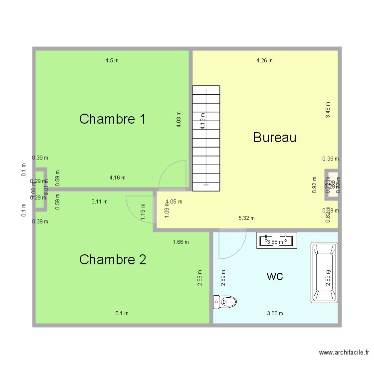 Hortence ETAGE . Plan de 0 pièce et 0 m2