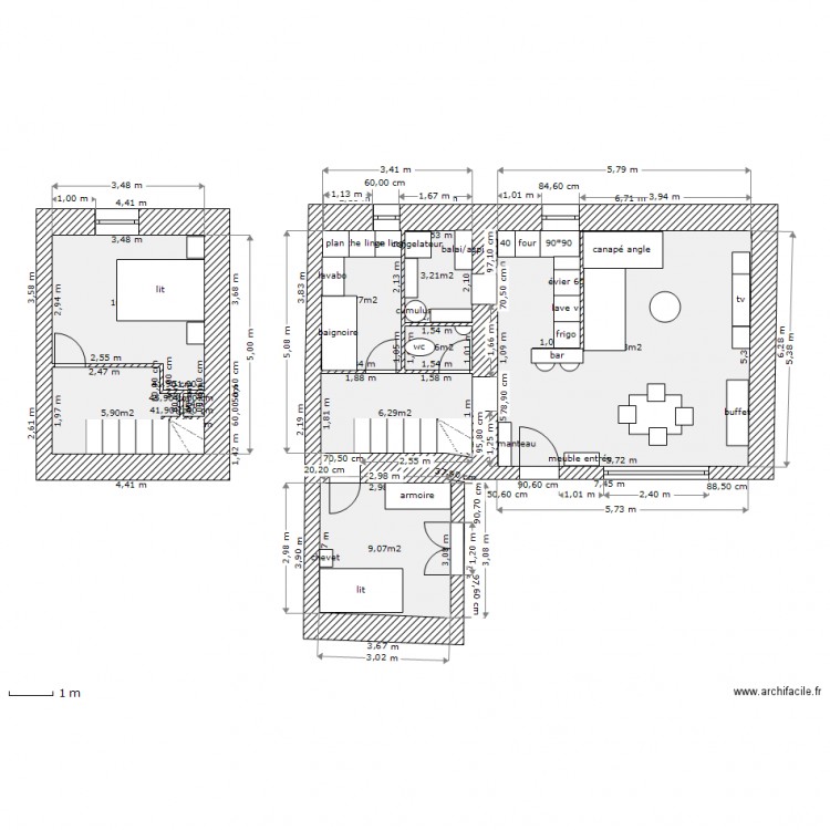 appart2. Plan de 0 pièce et 0 m2