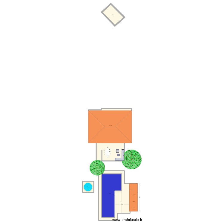 Maison Cazeres test 1. Plan de 9 pièces et 324 m2