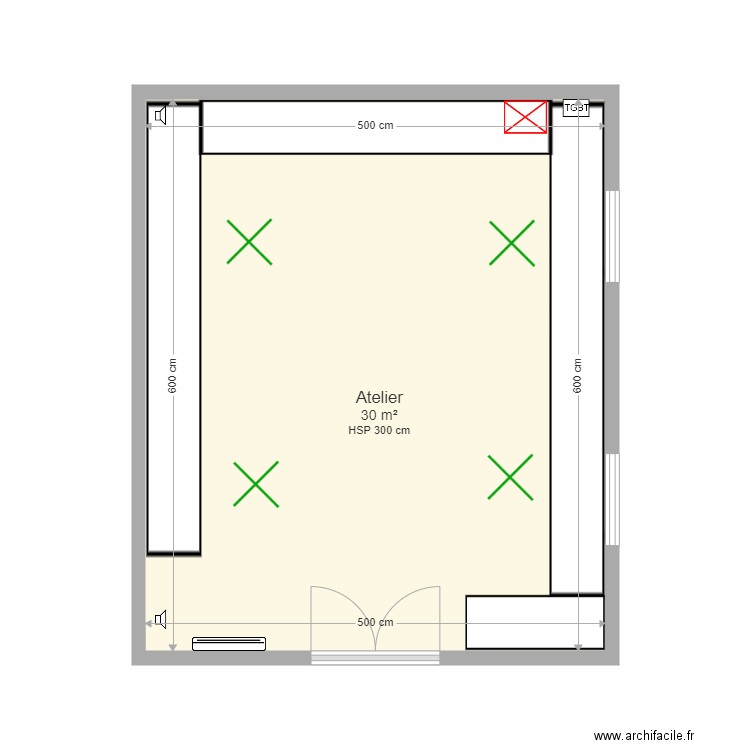 Atelier. Plan de 0 pièce et 0 m2