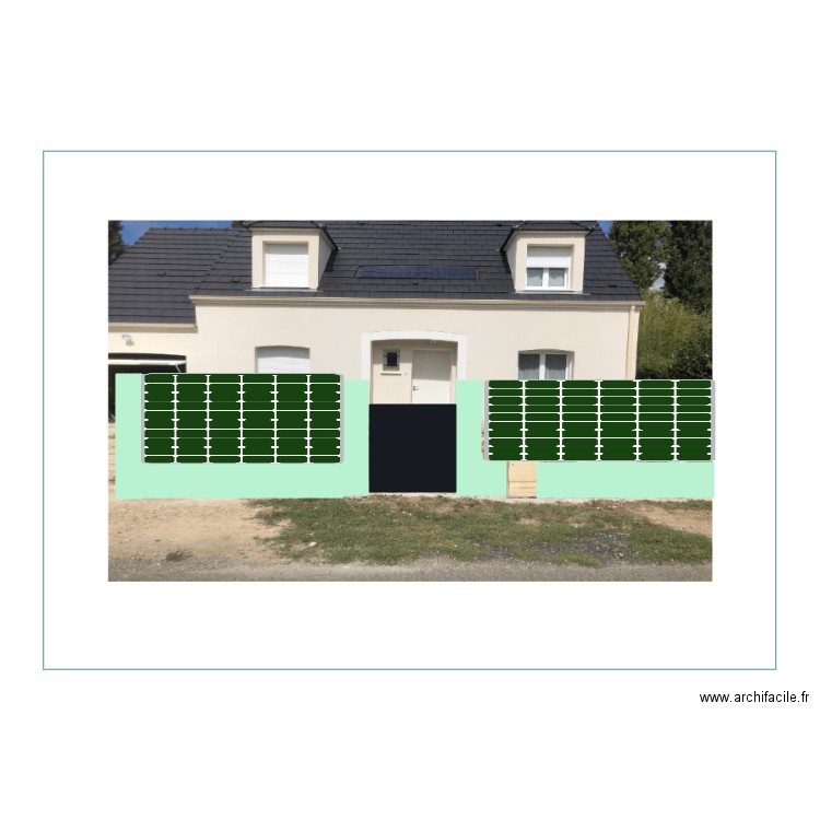 mur cloture. Plan de 0 pièce et 0 m2