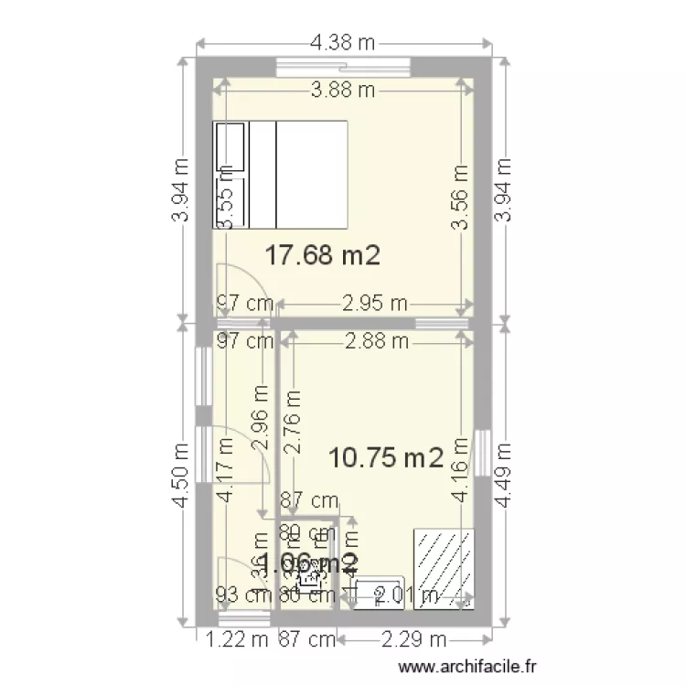 suite sans cloison1. Plan de 