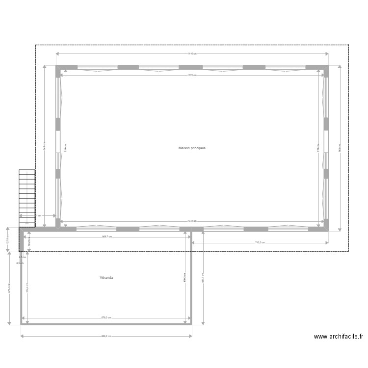 bremontier plans etage. Plan de 2 pièces et 154 m2