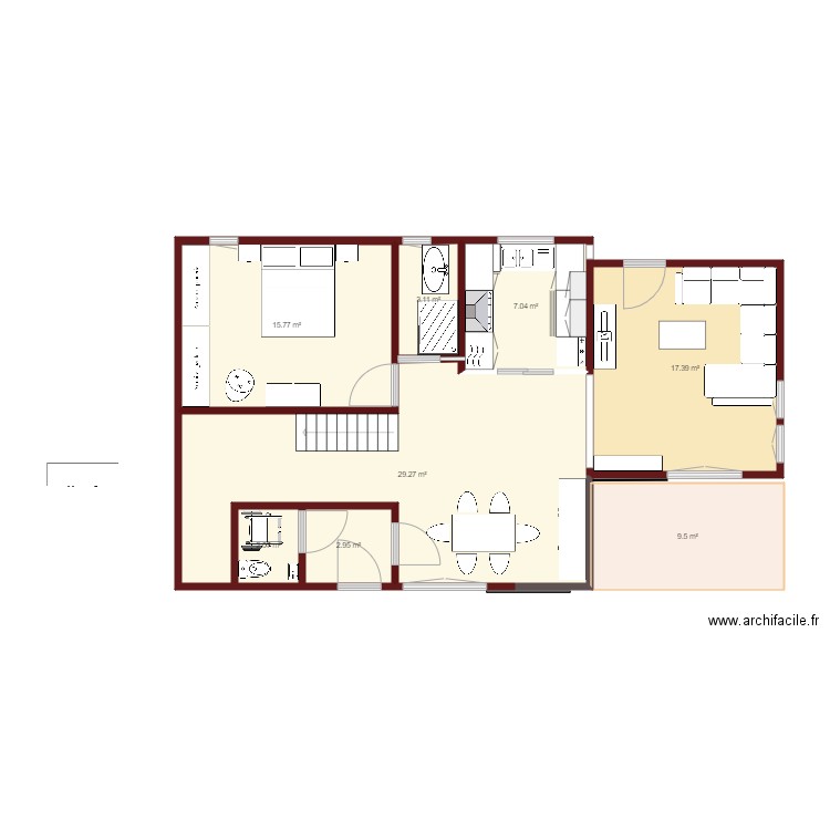 projet maison en bois 2. Plan de 0 pièce et 0 m2