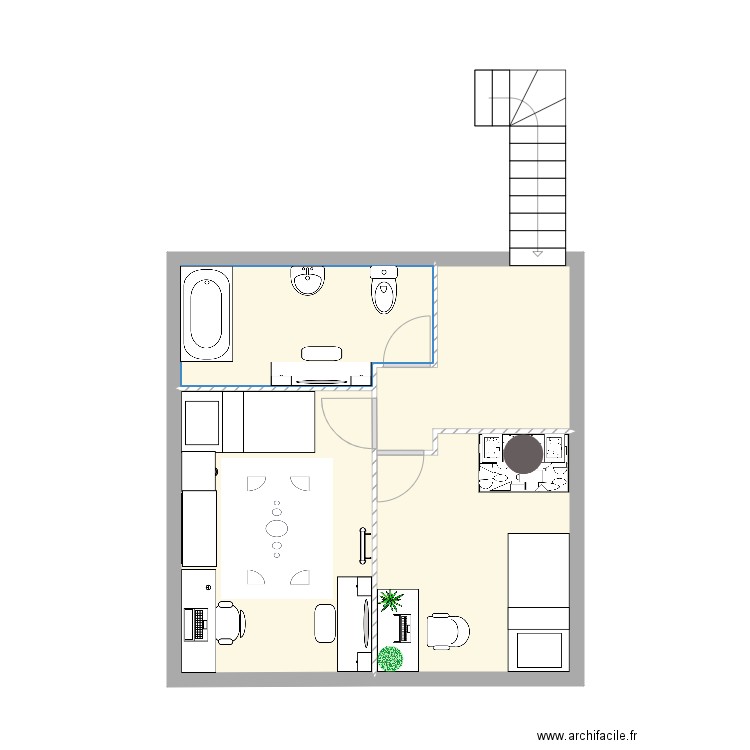 ETAGE Essai Basile 01. Plan de 0 pièce et 0 m2