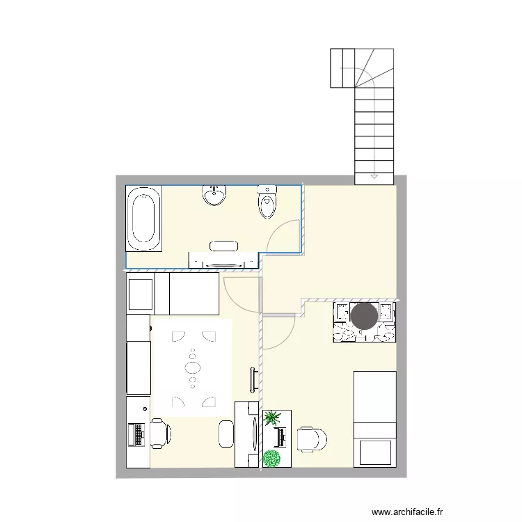 ETAGE Essai Basile 01. Plan de 
