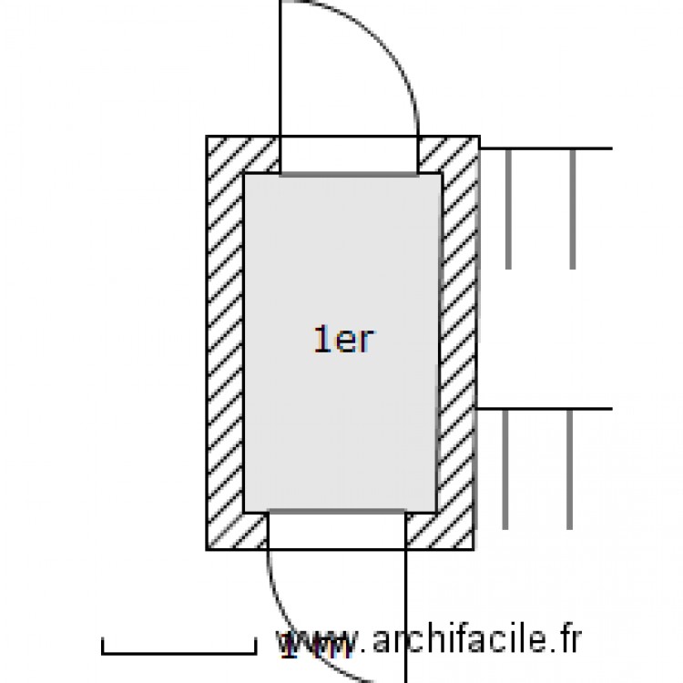 commune 1er 14 paul bert. Plan de 0 pièce et 0 m2