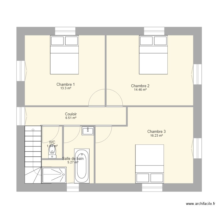 greg etage. Plan de 0 pièce et 0 m2