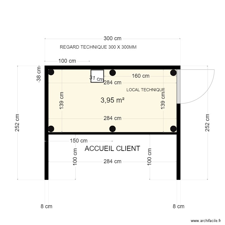 SCHEMA IMPLANTATION KIOSQUE M2. Plan de 0 pièce et 0 m2