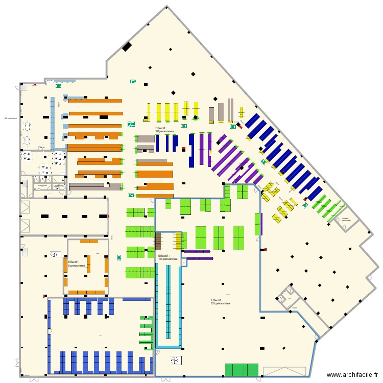 Reuilly NEWCF Plan fethi. Plan de 20 pièces et 838 m2