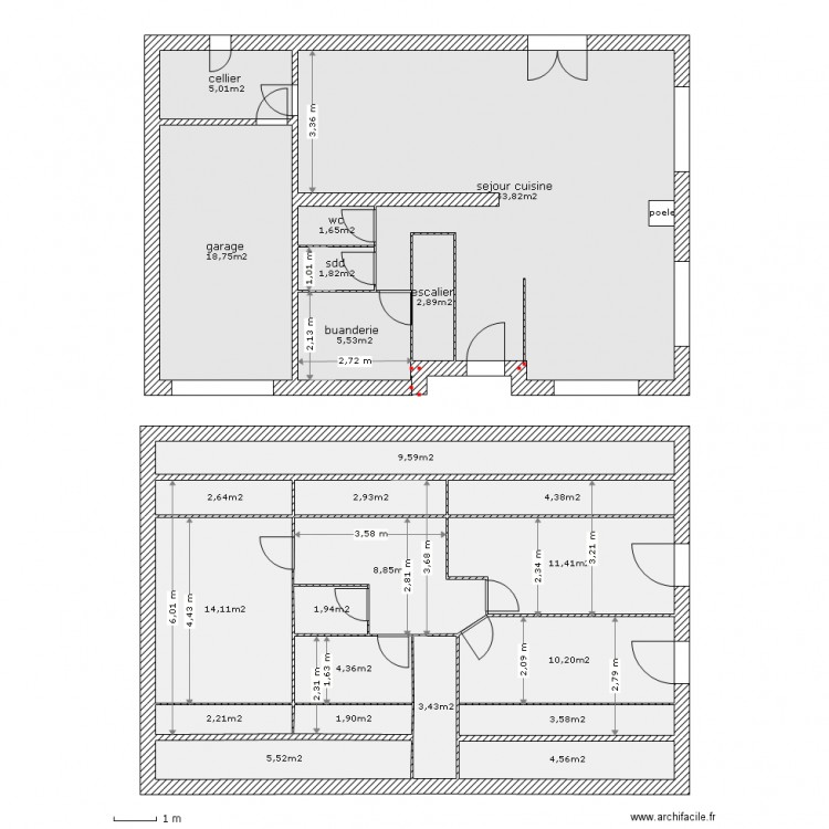 rourre. Plan de 0 pièce et 0 m2