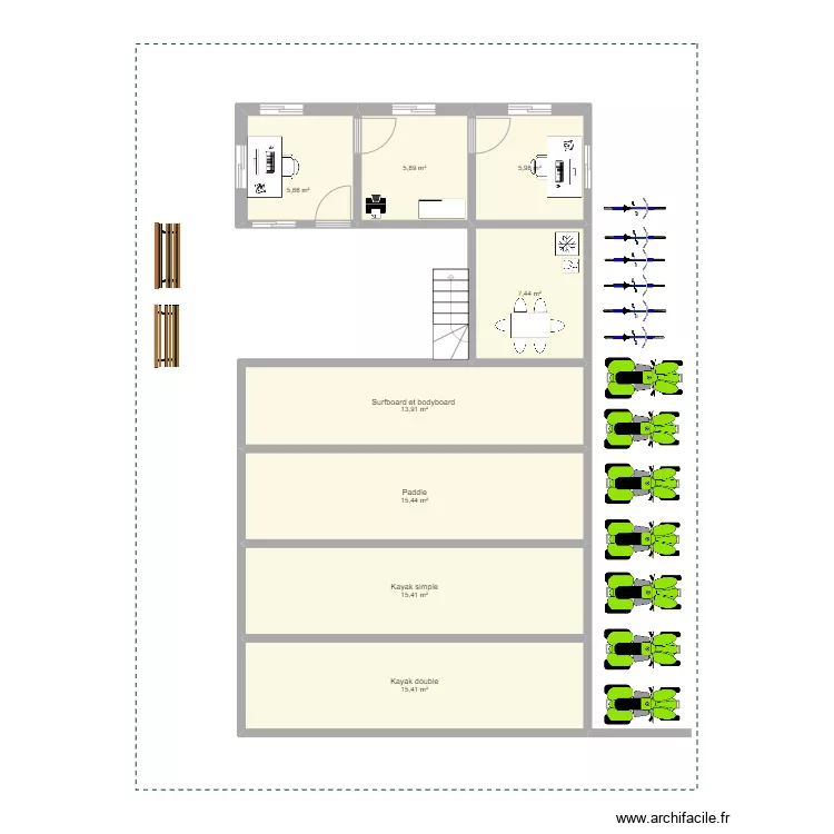 Plan bureau ADMINISTRATIF. Plan de 