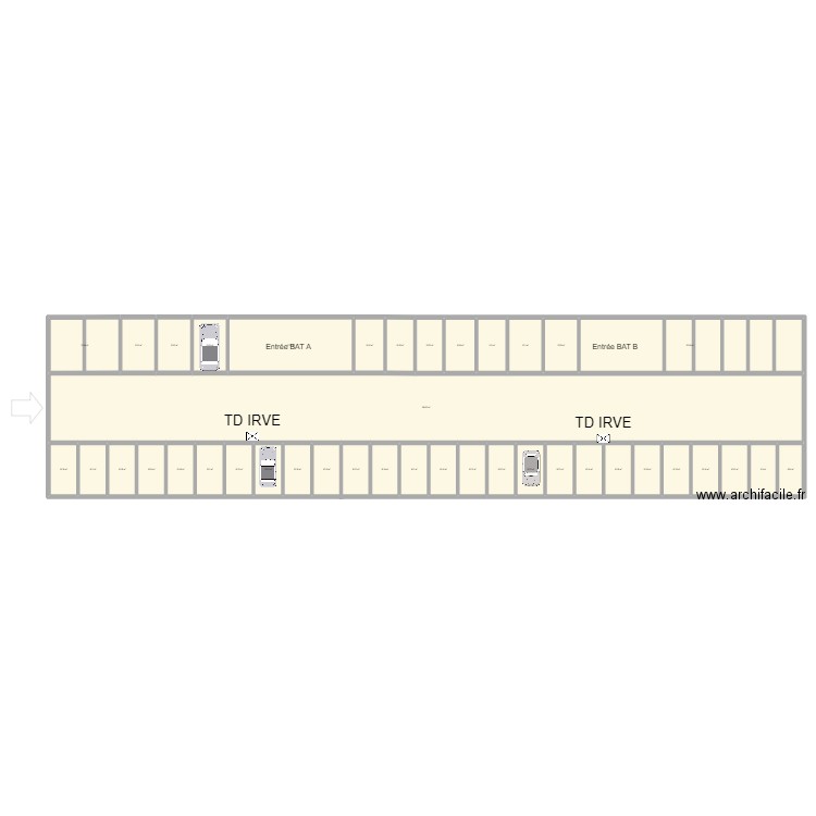 Parking. Plan de 0 pièce et 0 m2