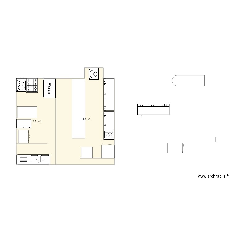 patisserie snack3. Plan de 0 pièce et 0 m2