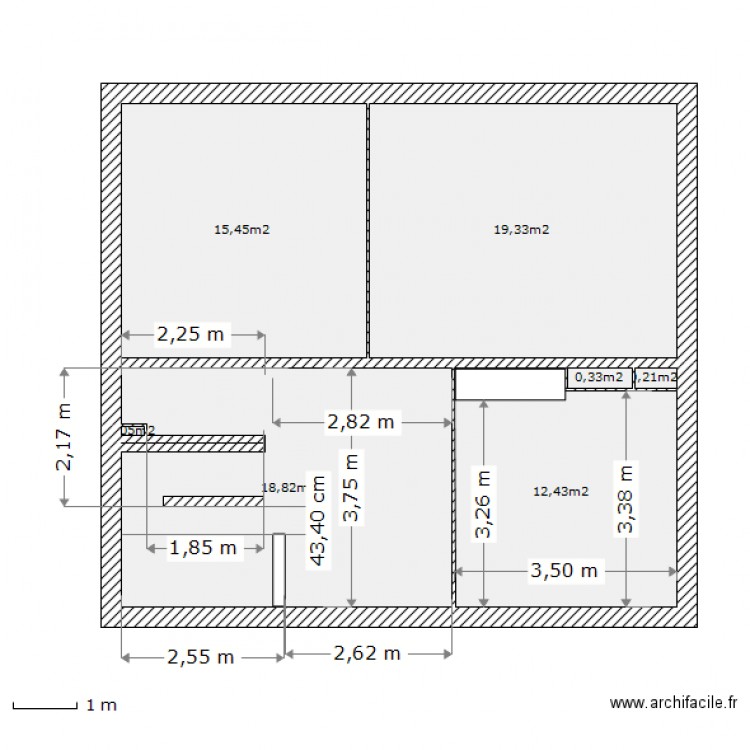 Rez_v2_Mesures. Plan de 0 pièce et 0 m2