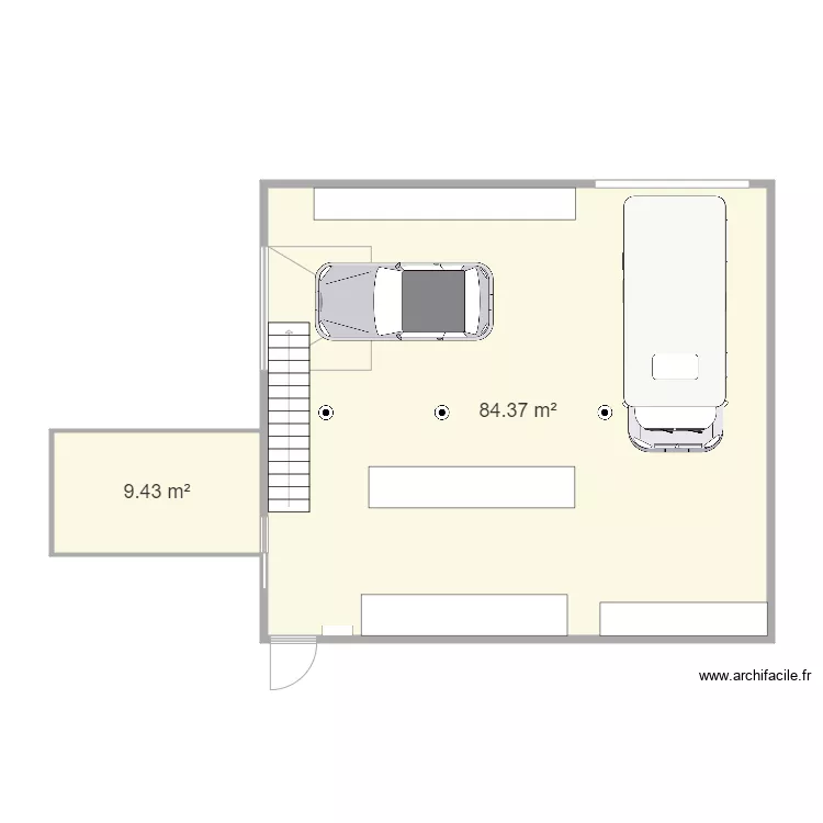plan hangar v1. Plan de 